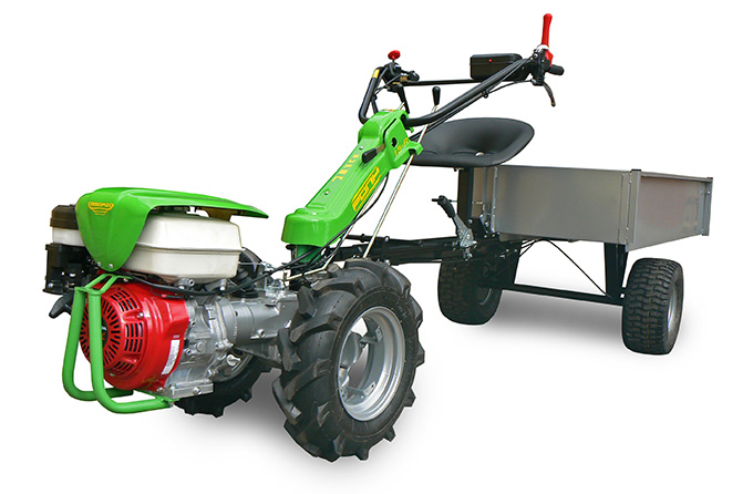 Motocoltivatore-Pony 15-R-carrello trainato